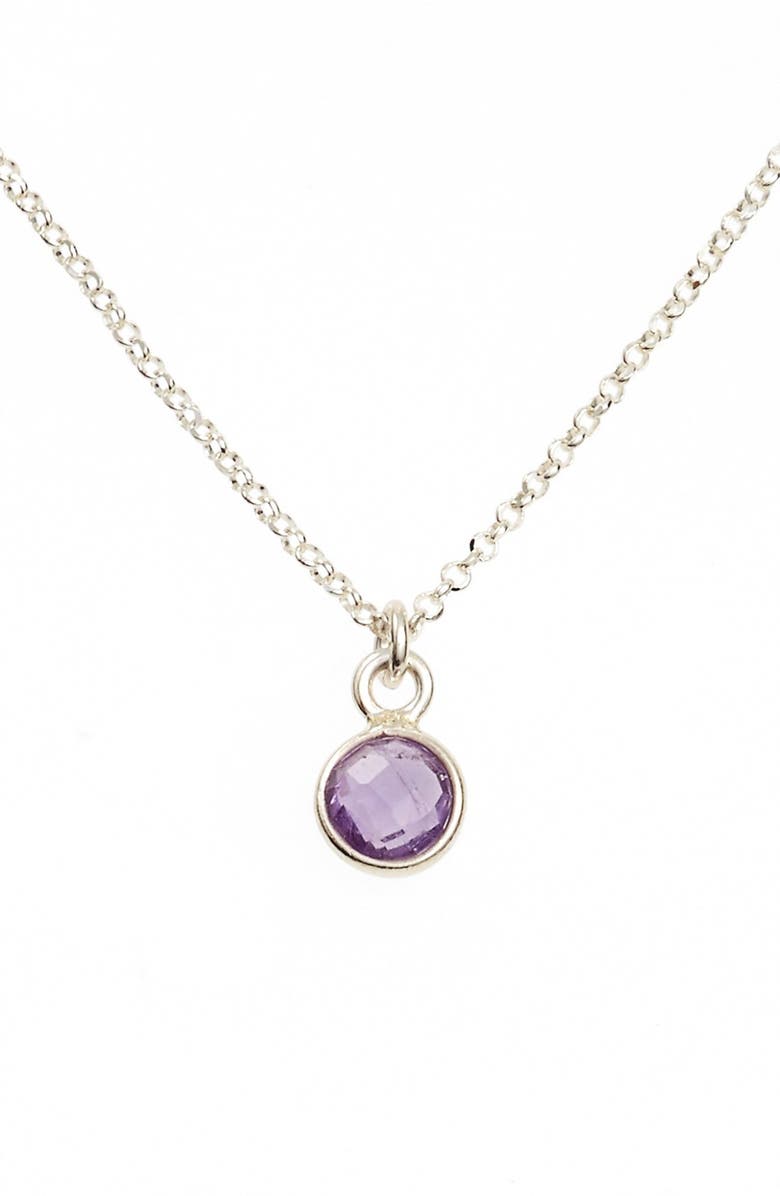 Dogeared 'Love Gem' Semiprecious Stone Pendant Necklace, Alternate, color, 