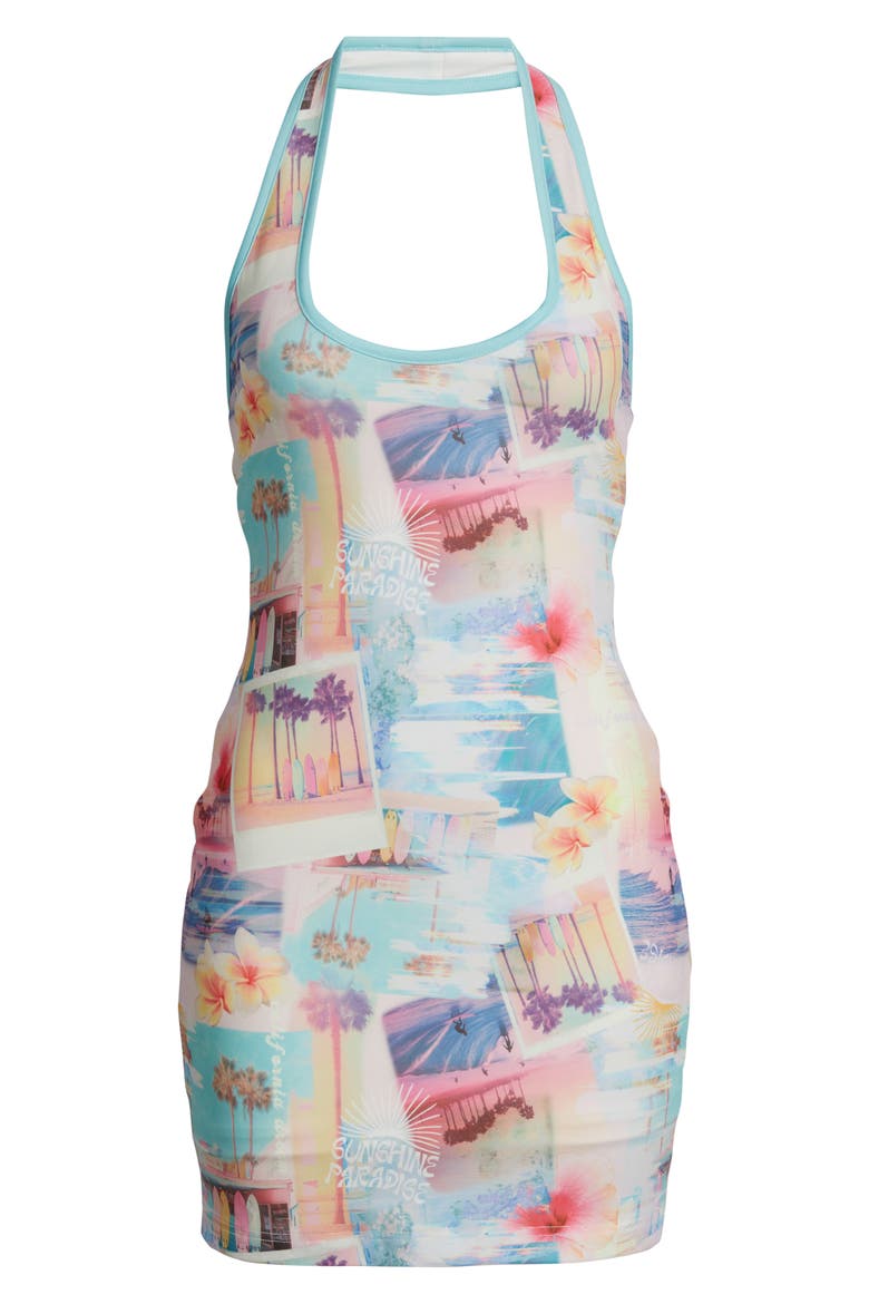 Halter Minidress, Alternate, color, SUNSHINE MOTEL