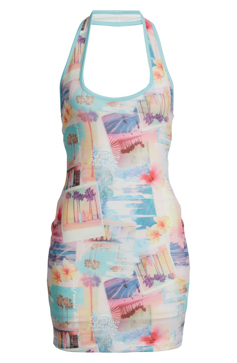 Kulani Kinis Halter Minidress, Alternate, color, Sunshine Motel