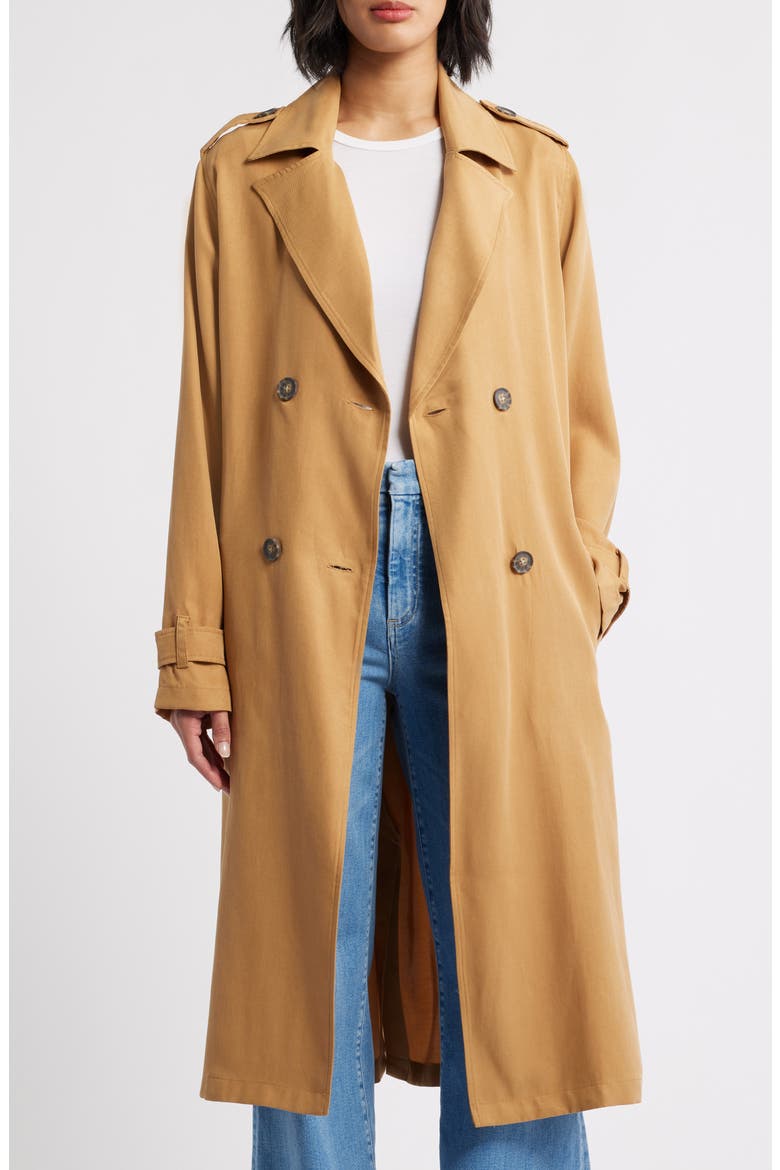 Trench Coat, Alternate, color, GOLDEN CAMEL
