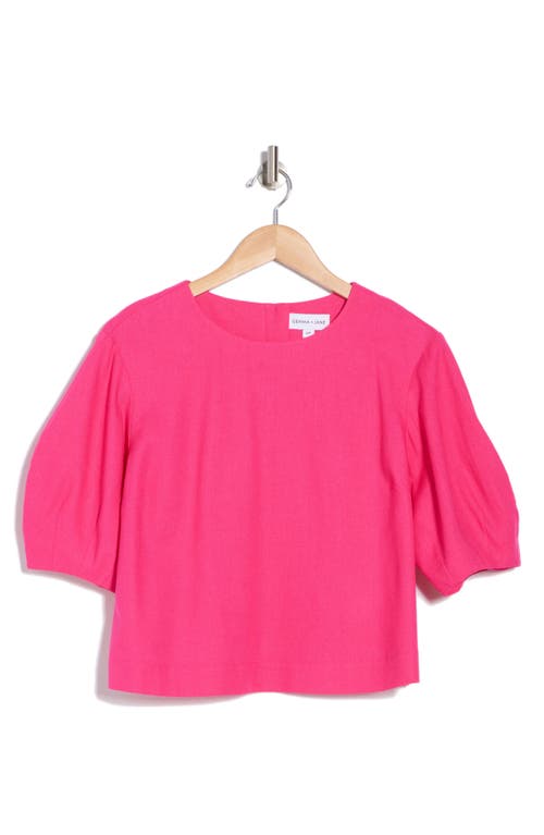 Gemma + Jane Balloon Sleeve Top In Fuchsia