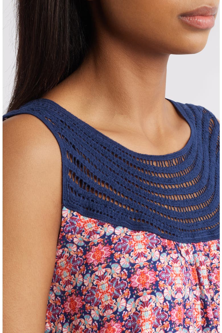 Swing Tank Top, Alternate, color, FUCHSIA MULTI
