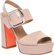 Santoni Patent leather high-heel sandal