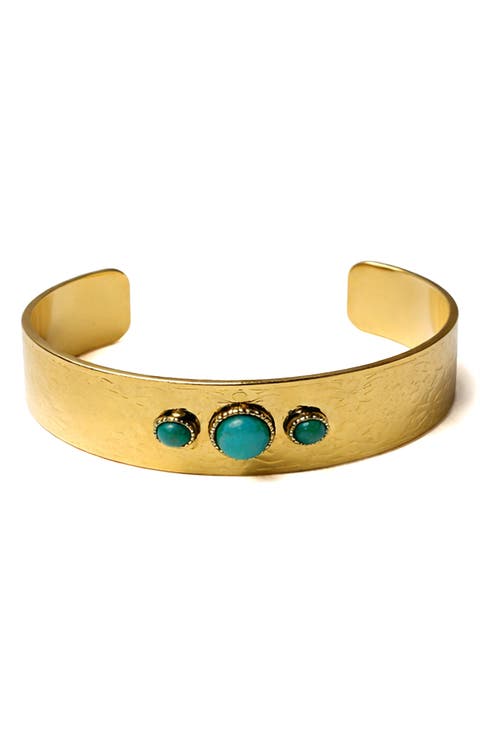 Hammered Circle Cuff Bracelet