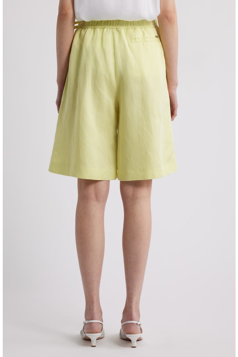 Tilena Pleated Belted Shorts, Alternate, color, BRT GRN