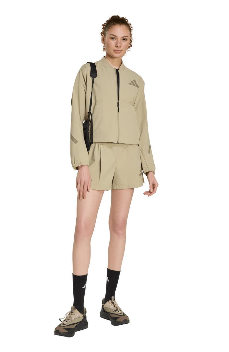 adidas Originals Z.N.E. Woven Stretch Nylon Shorts, Alternate, color, Wonder Cargo