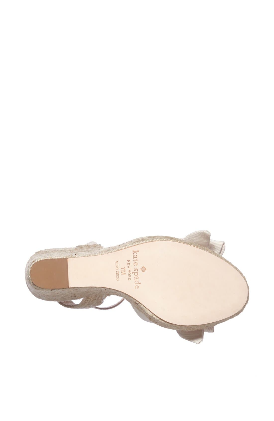 'jumper' sandal, Alternate, color, IVORY GROSGRAIN