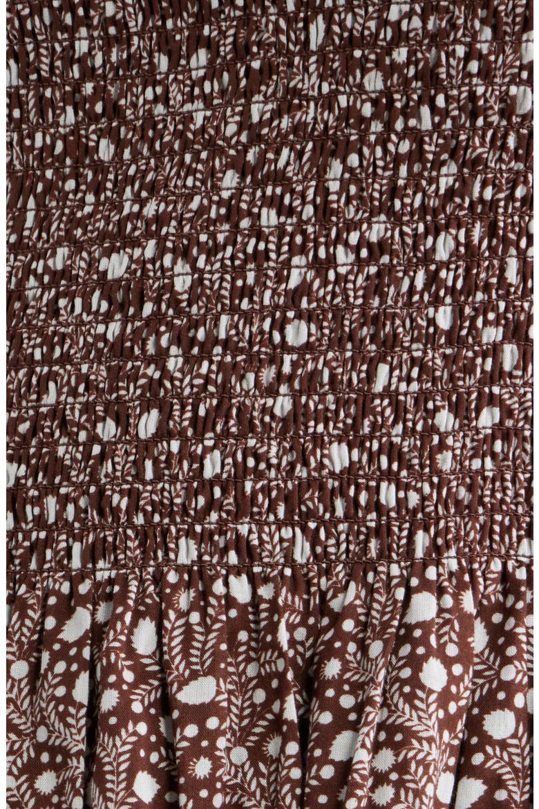 Cosima Mini Nap Dress, Alternate, color, DITSY THISTLE BROWN