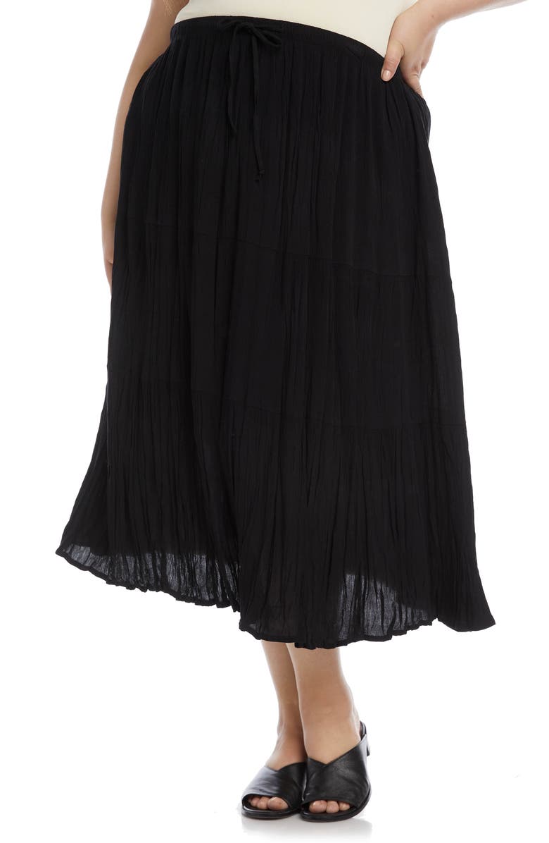 Karen Kane Tiered Midi Skirt, Main, color, 