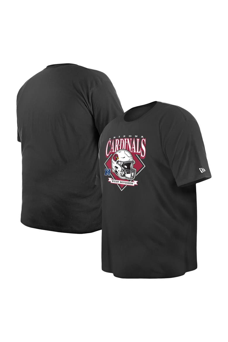 Men's New Era  Black Arizona Cardinals Big & Tall Helmet T-Shirt, Alternate, color, Black