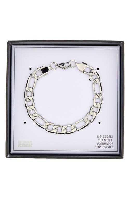 Nordstrom Rack Wide Figaro Chain Bracelet In Stainless