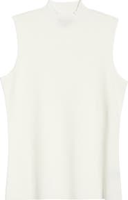 Tahari ASL Sleeveless Mock Neck Sweater