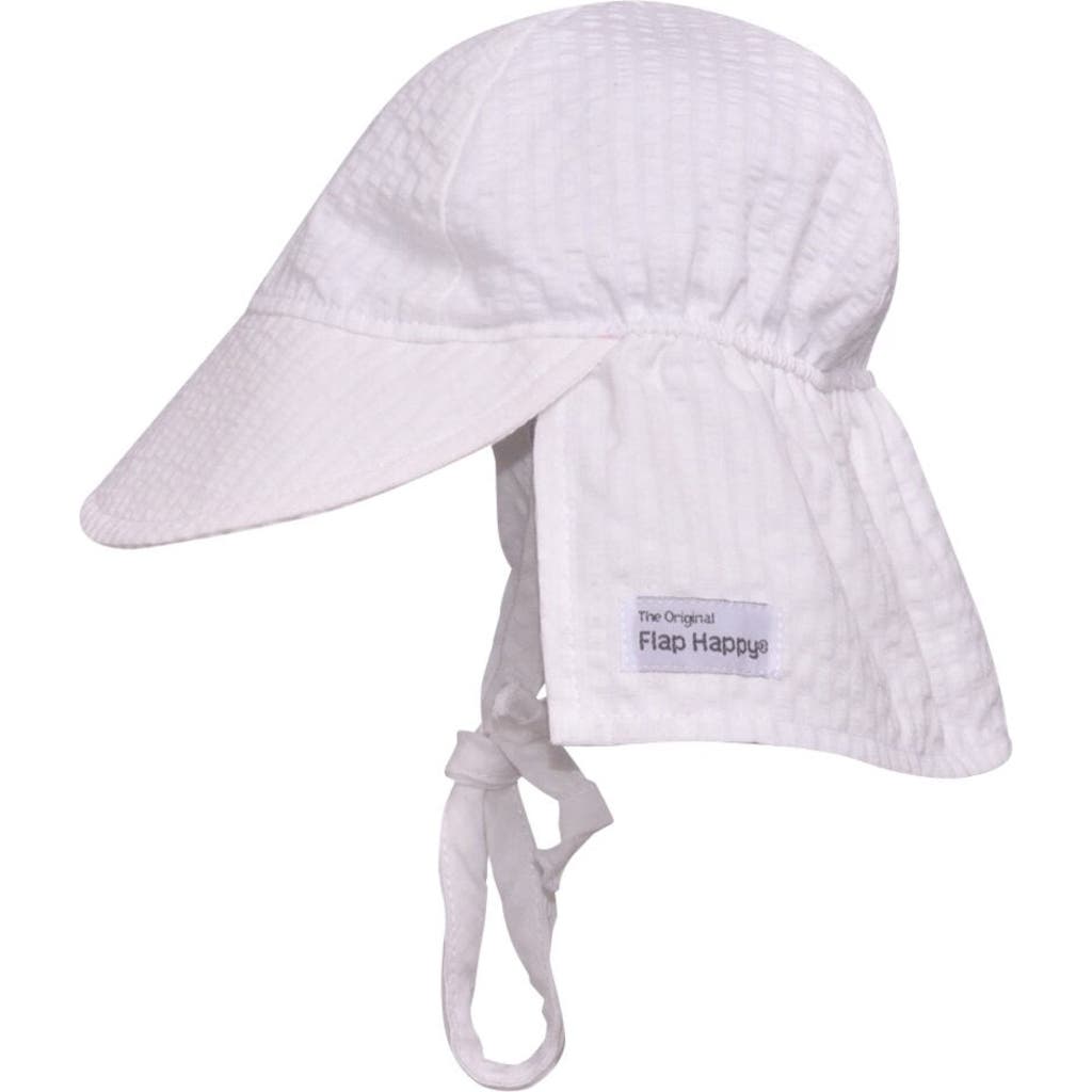 Flap Happy Baby/toddler Upf 50+ Original Flap Hat In White