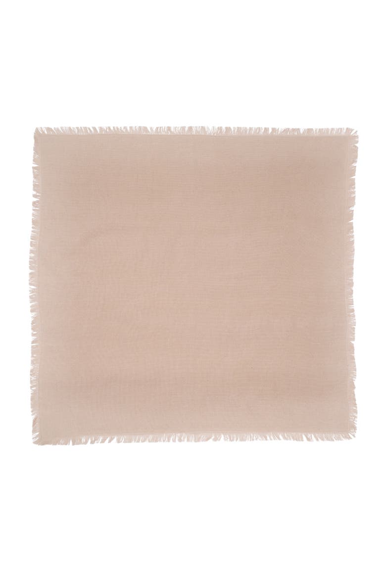 Frayed Sand Napkin Set of 6, Alternate, color, Beige