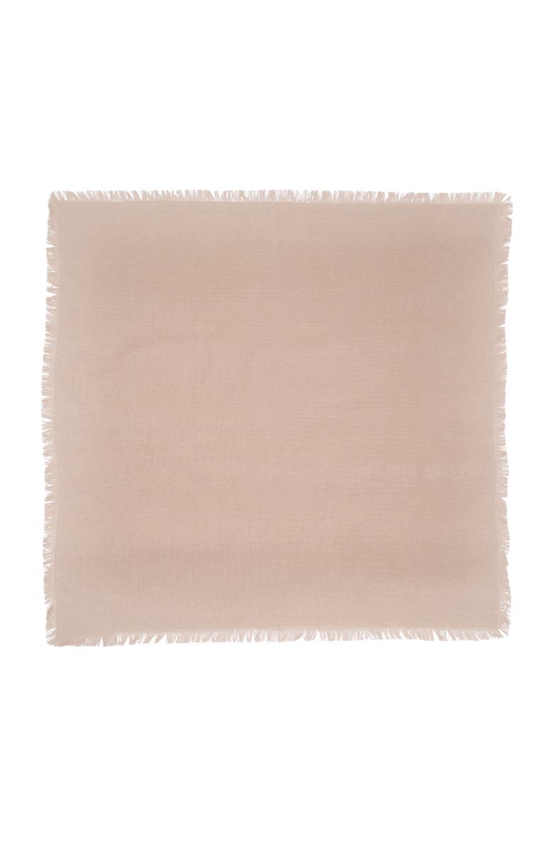 C&F Home Frayed Sand Napkin Set of 6, Alternate, color, Beige