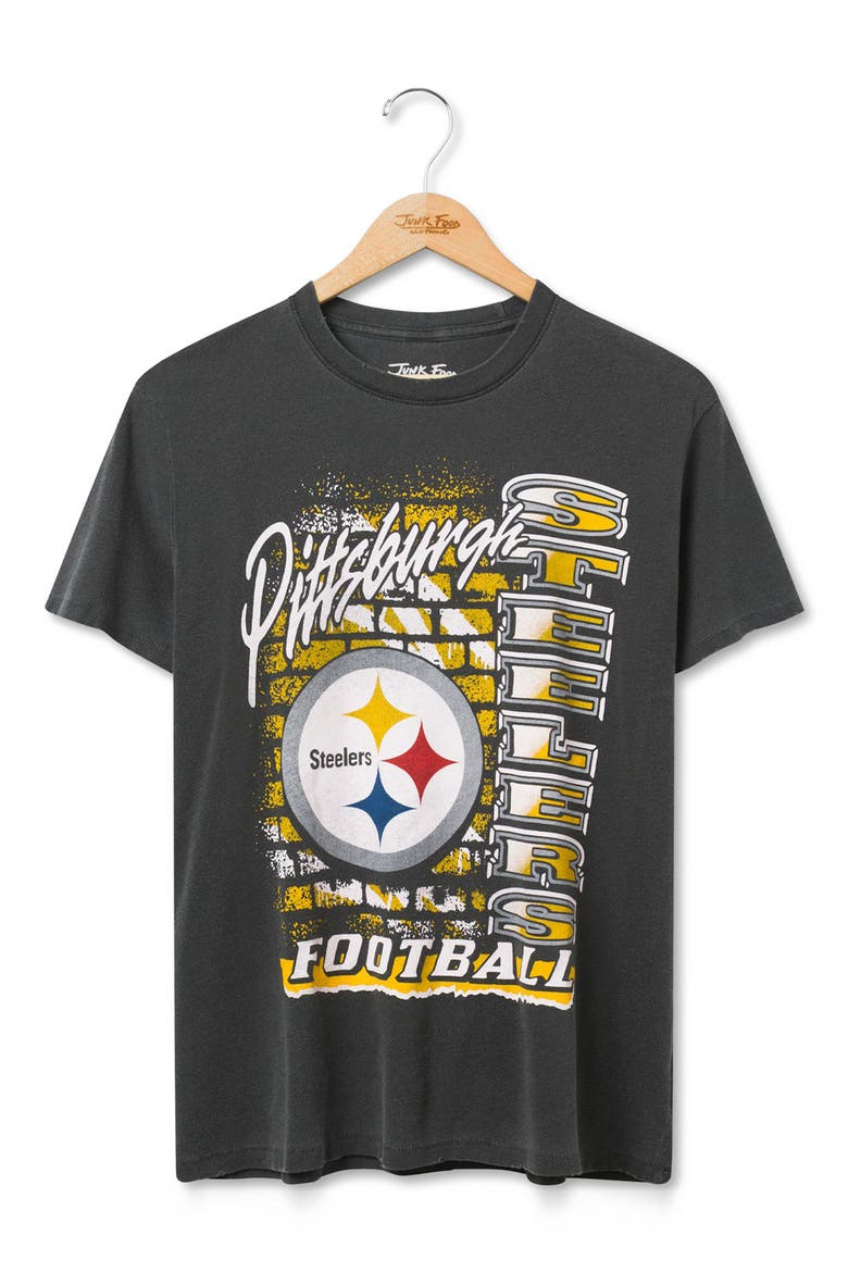 Pittsburgh Steelers Brick Graphic T-Shirt, Main, color, TRUE BLACK