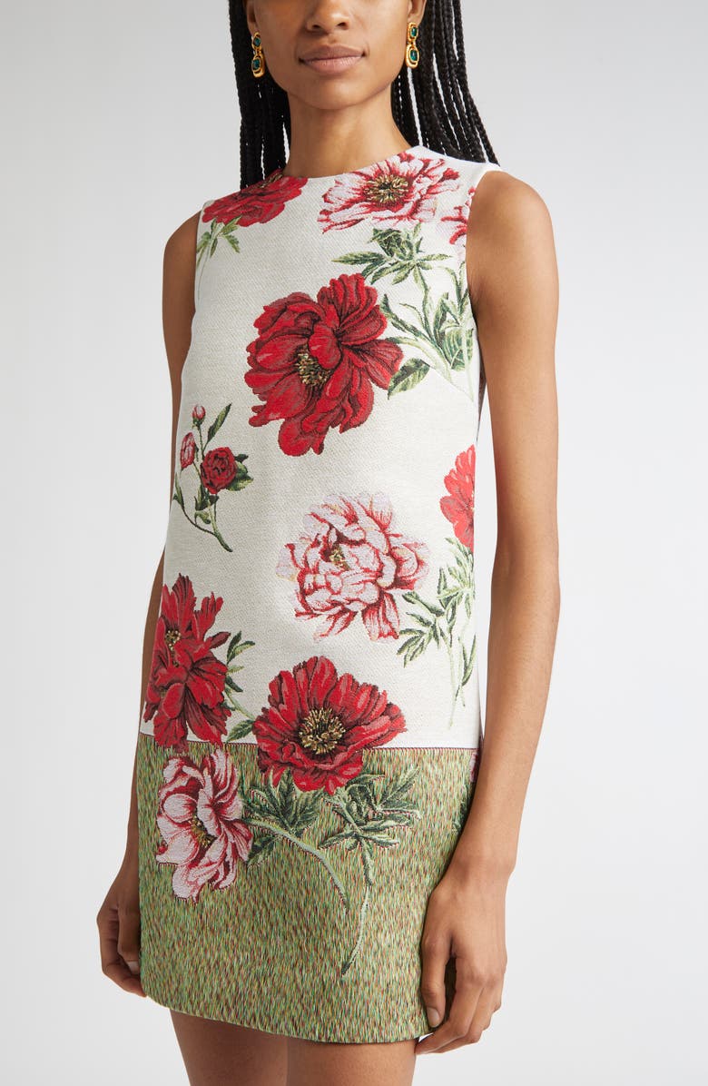 Oscar de la Renta O Enamel Flower Stud Earrings, Alternate, color, Navy