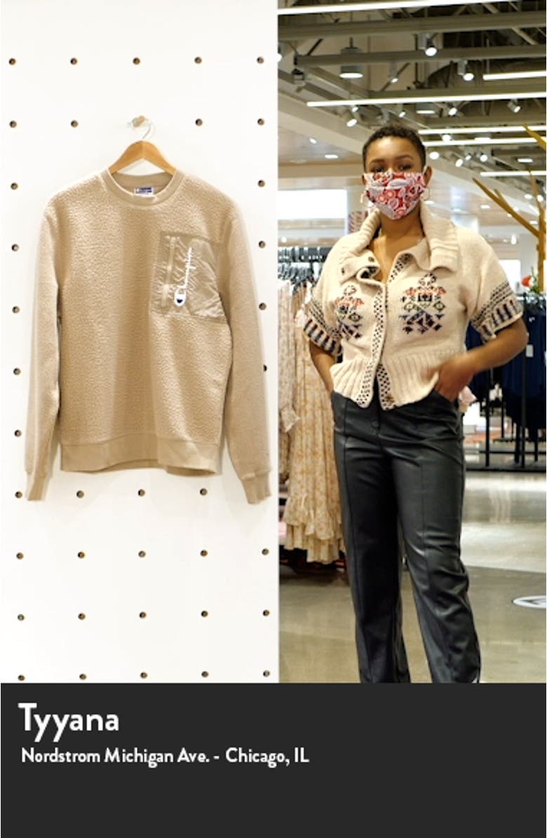 High Pile Fleece Crewneck Sweatshirt, sales video thumbnail