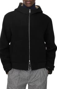 Burberry Reversible Wool Hooded Jacket