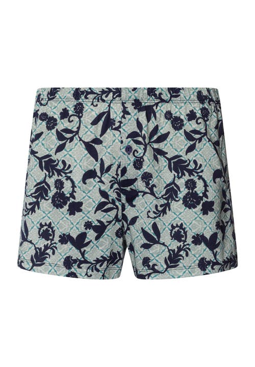 Hanro Cotton Sporty Cotton Boxer In Moonshine Tiles