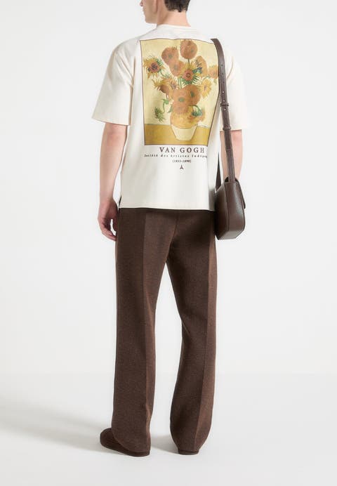 Sunflowers Van Gogh Cotton T-Shirt