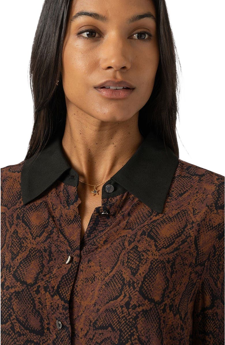 Saint + Sofia Madison Shirt, Alternate, color, Brown