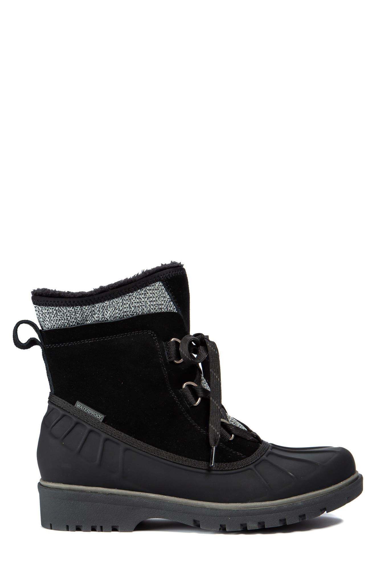 BARETRAPS Springer Faux Shearling Lined Waterproof Cold Weather Boot, Alternate, color, Black