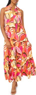 Halogen® Sleeveless Tiered Maxi Dress
