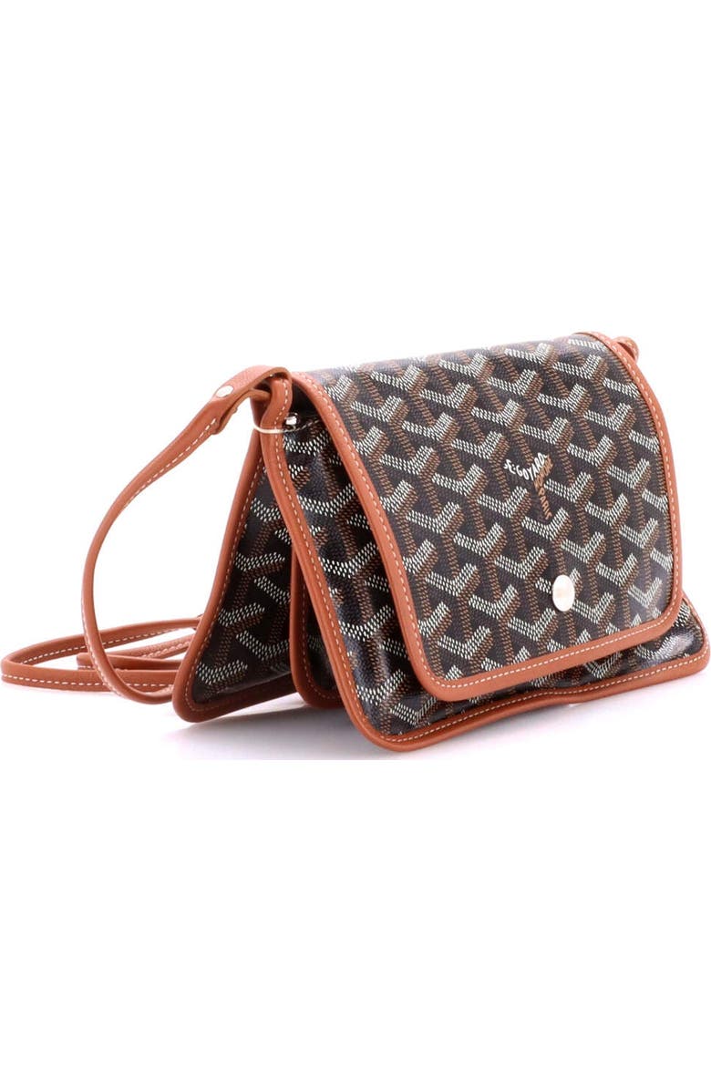 Pre-Owned Goyard Plumet Clutch Wallet Coated Canvas, Alternate, color, Brown