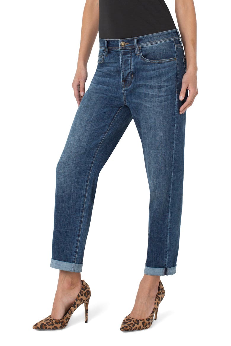 The Real Boyfriend Roll Cuff Jeans, Alternate, color, LUMIS