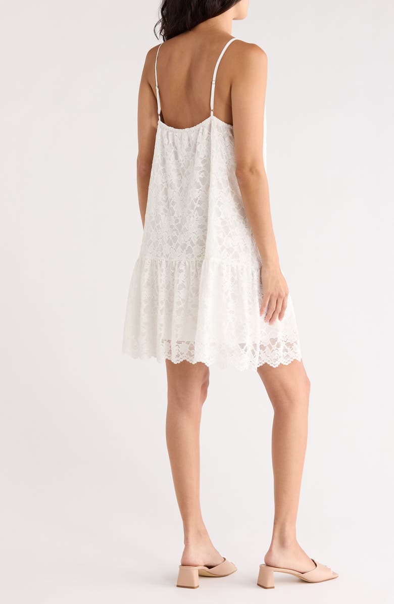 NSR A-Line Lace Minidress, Alternate, color, White