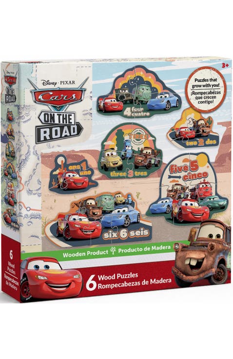 Cars 6-Pack Wood Shaped Puzzles