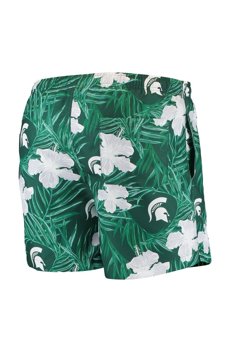 FOCO Men's Green Michigan State Spartans Swimming Trunks, Alternate, color, 