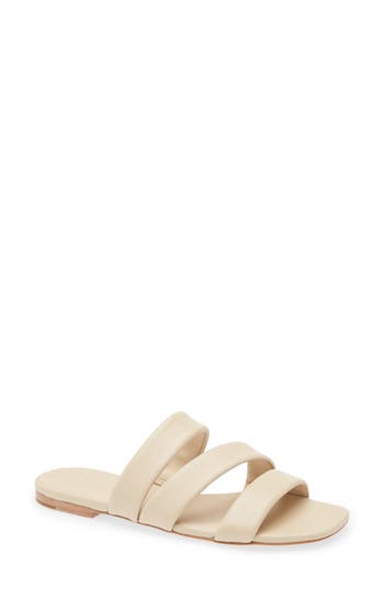 Vince Dallas Slide Sandal In Birchsand