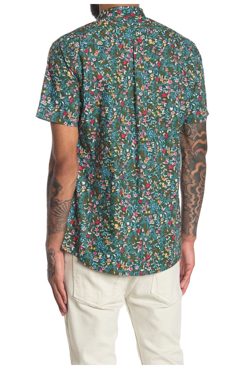 IMPATIENT WOLVES Green Fior Floral Button Down Shirt, Alternate, color, 