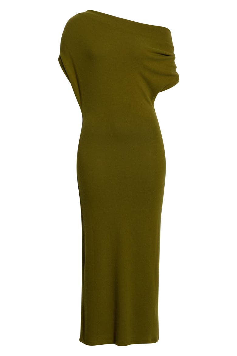 Iris One-Shoulder Dress, Main, color, PEAR