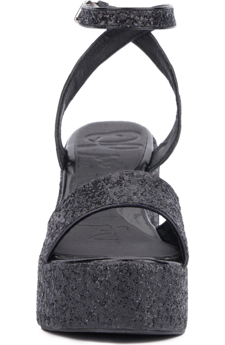 OLIVIA MILLER Capricorn Glitter Platform Sandal, Alternate, color,