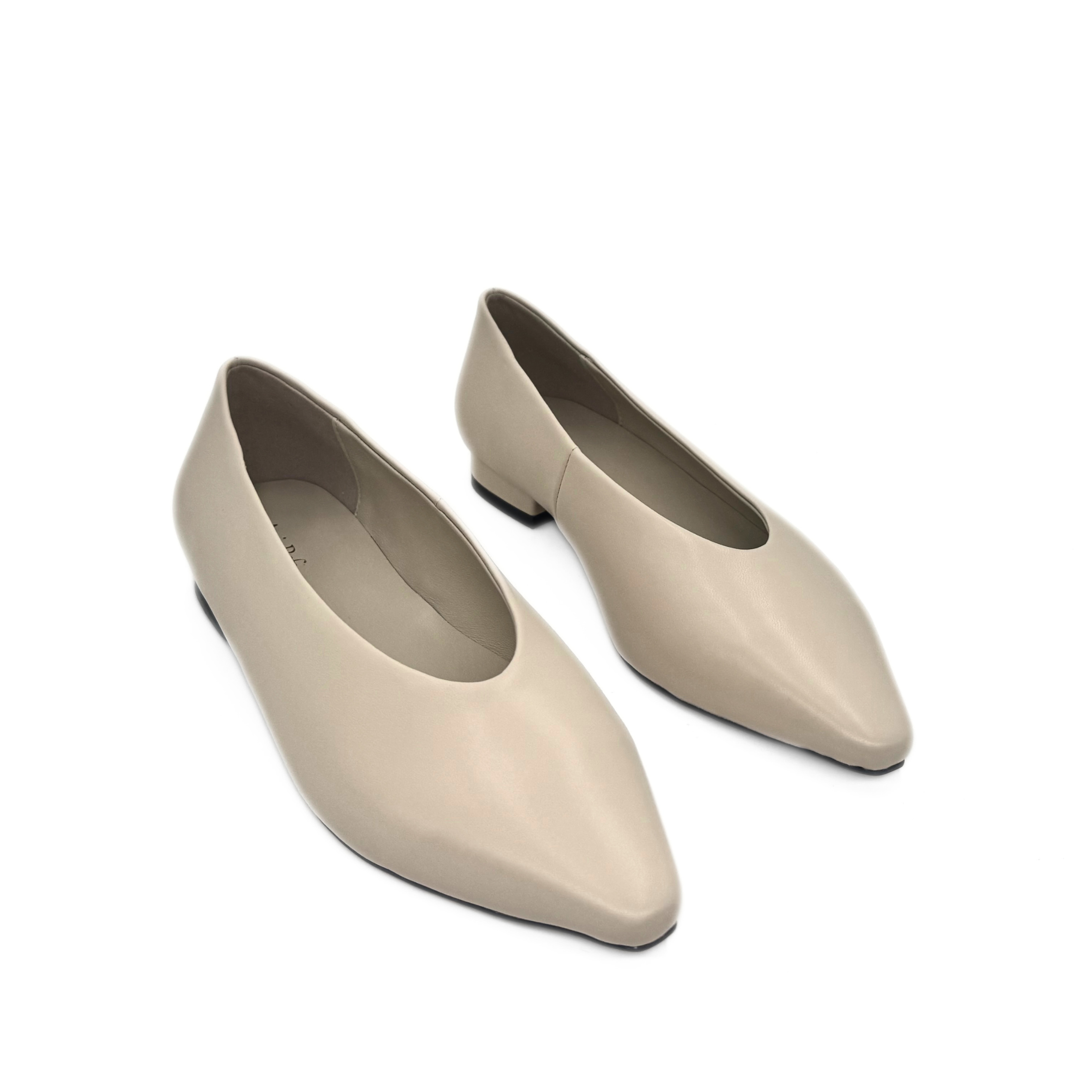 Amie Rafa Riley Leather Ballet Flats, Alternate, color, Bone