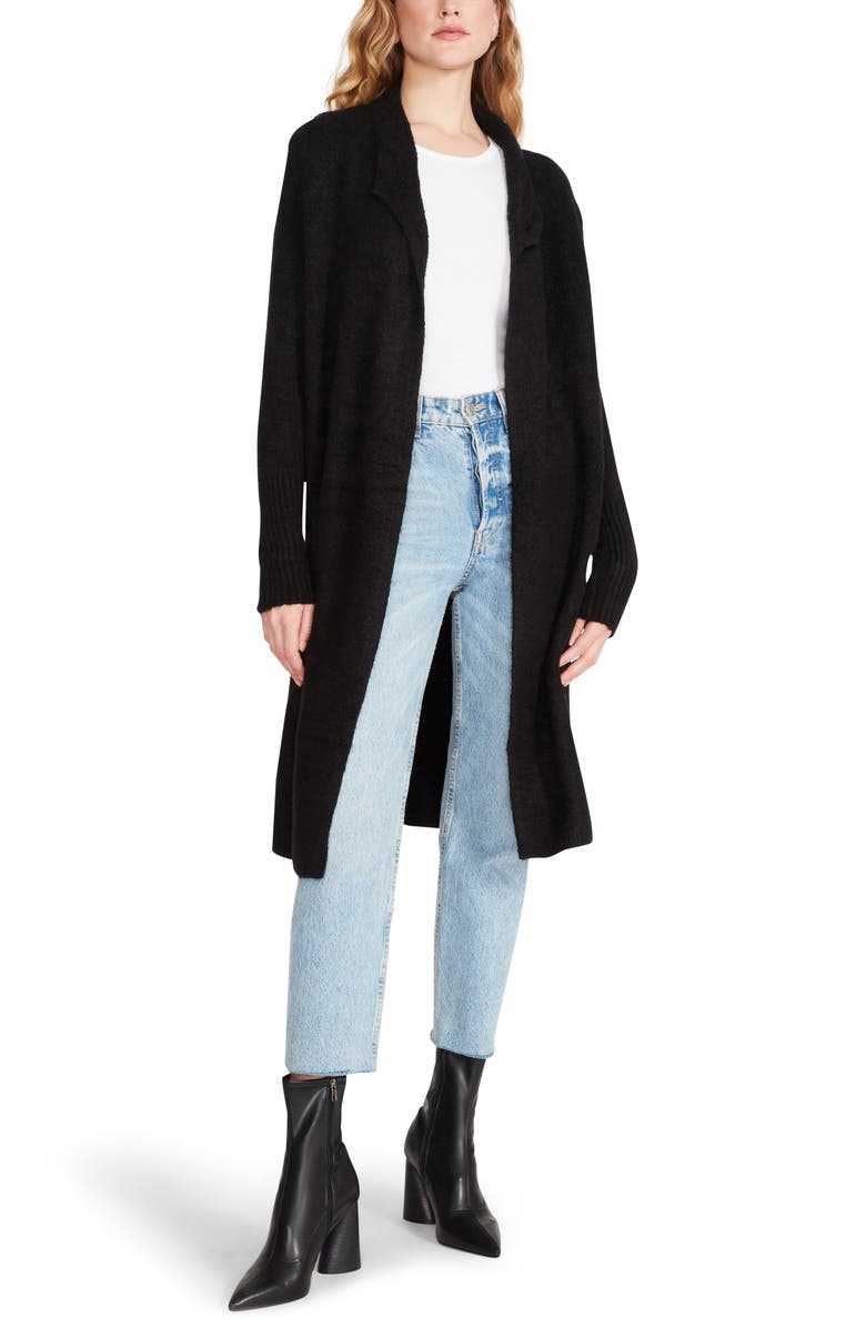 BB Dakota by Steve Madden Alder Shawl Collar Longline Cardigan, Alternate, color, 