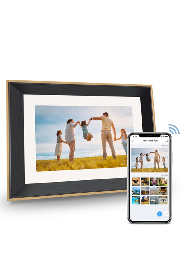 10.1" Smart WiFi Digital Photo Frame, Main, color, Black