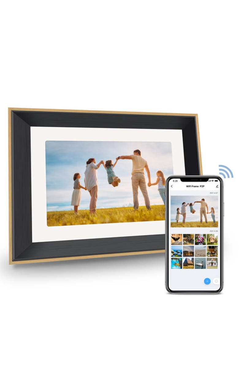 Eco4Life 10.1" Smart WiFi Digital Photo Frame, Main, color, Black