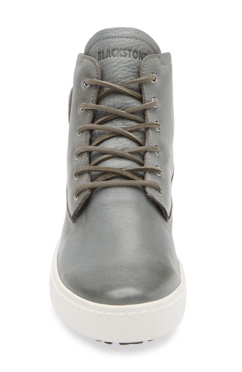Blackstone Padded Genuine Shearling Lined High Top Sneaker In Gray