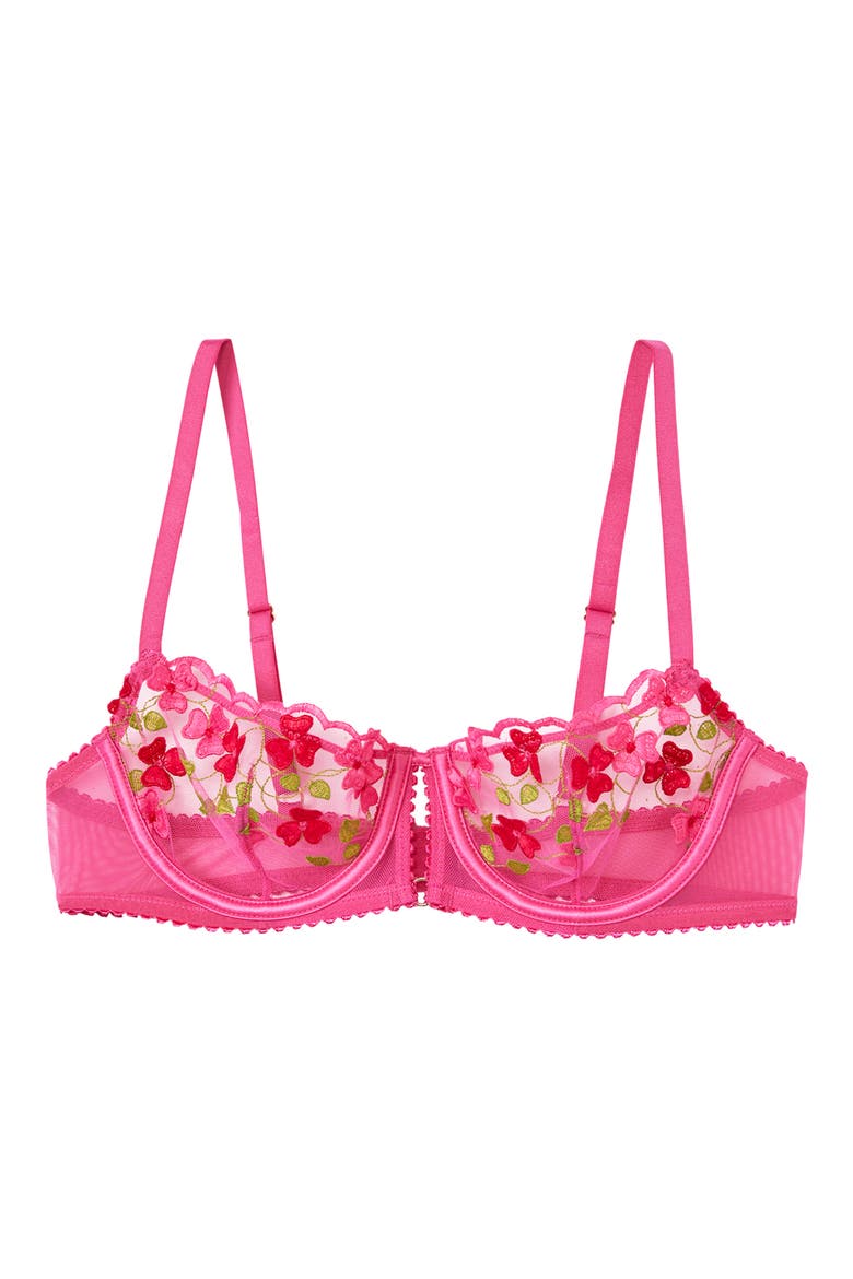 Amour Balconette Bra, Alternate, color, FUCHSIA