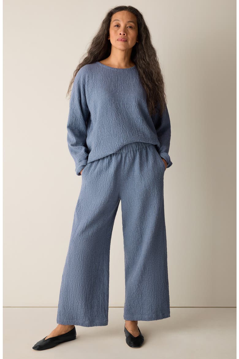 Stretch Organic Cotton Ankle Lantern Pants, Alternate, color, HAZE