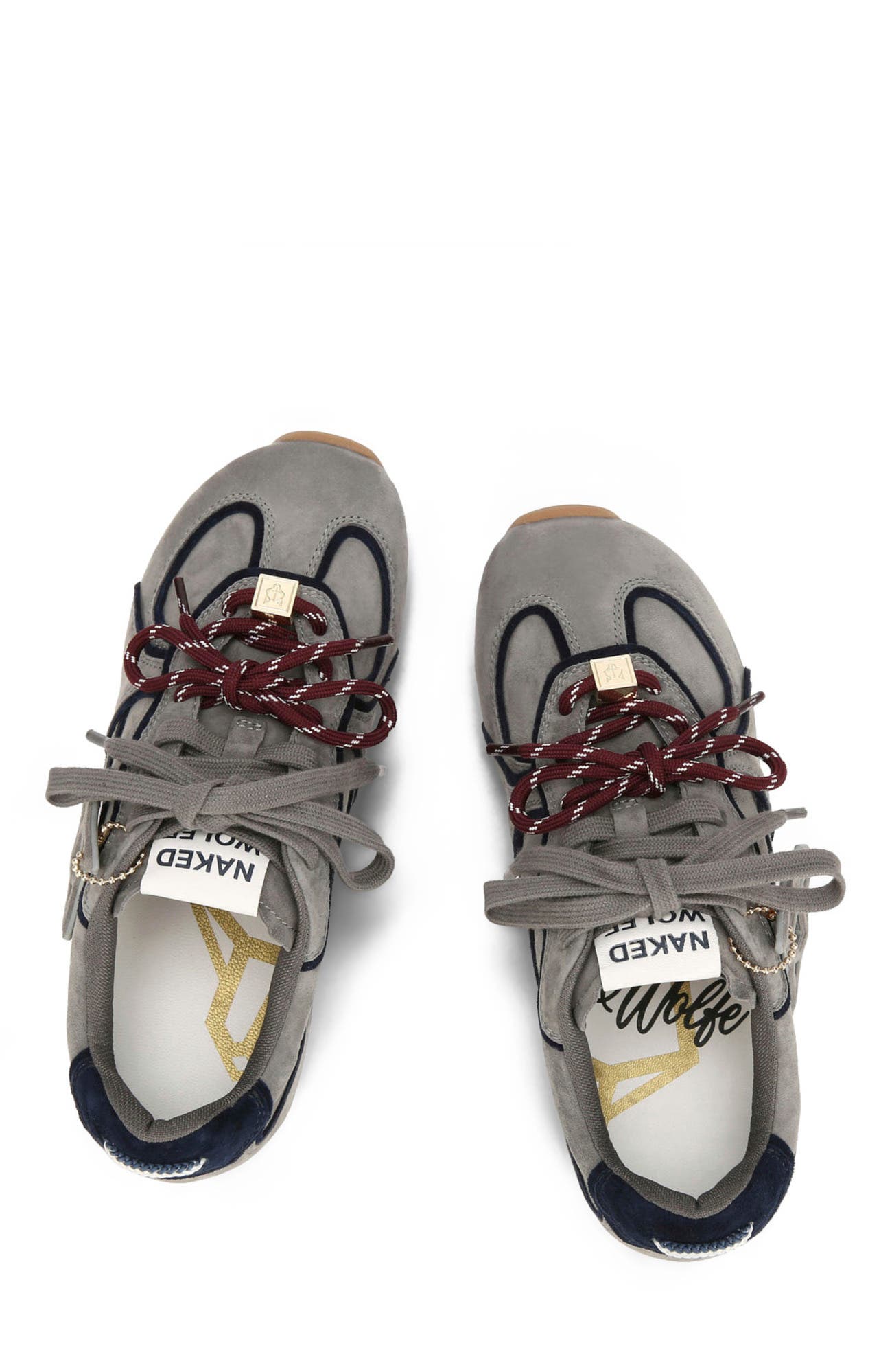 Adored Suede Sneaker, Alternate, color, Grey Suede