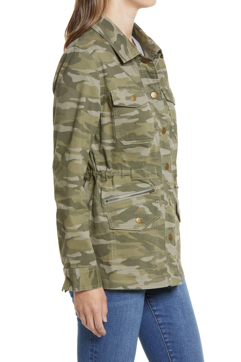 Camo Utility Jacket, Alternate, color, OLIVE CAMO