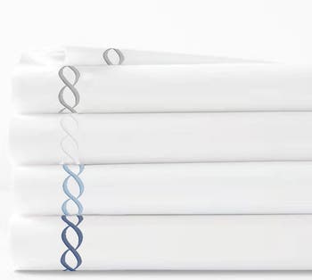 Rope Embroidered 600 Thread Count Cotton 2-Piece Duvet Set