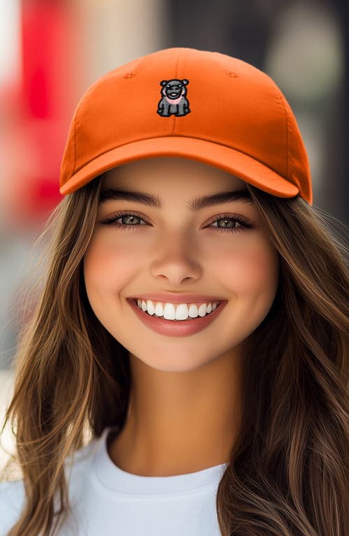 DALIX DALIX HIPPO EMBROIDERED ADJUSTABLE HAT