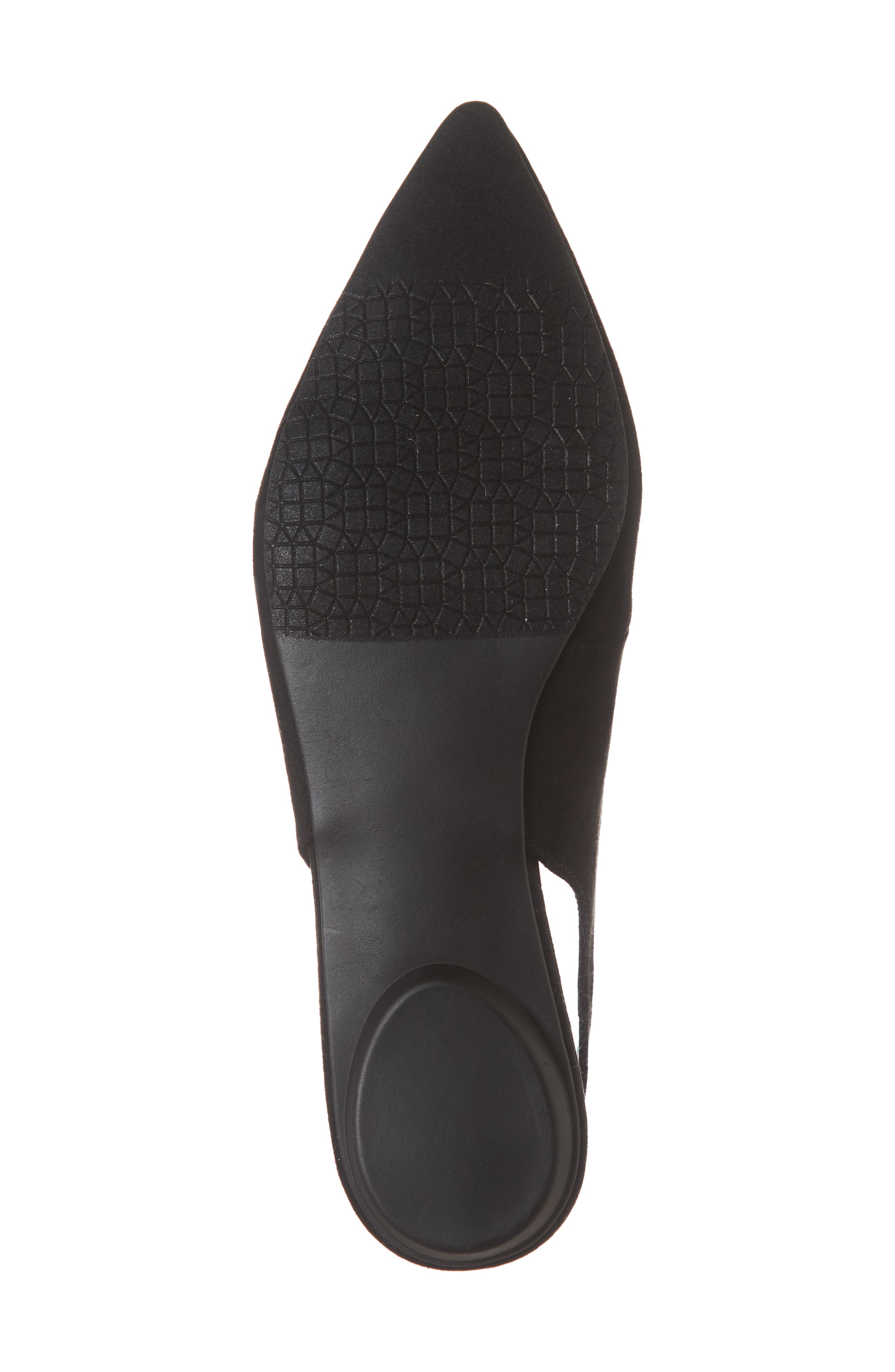 Sandra Slingback Flat, Alternate, color, BLACK FAUX SUEDE