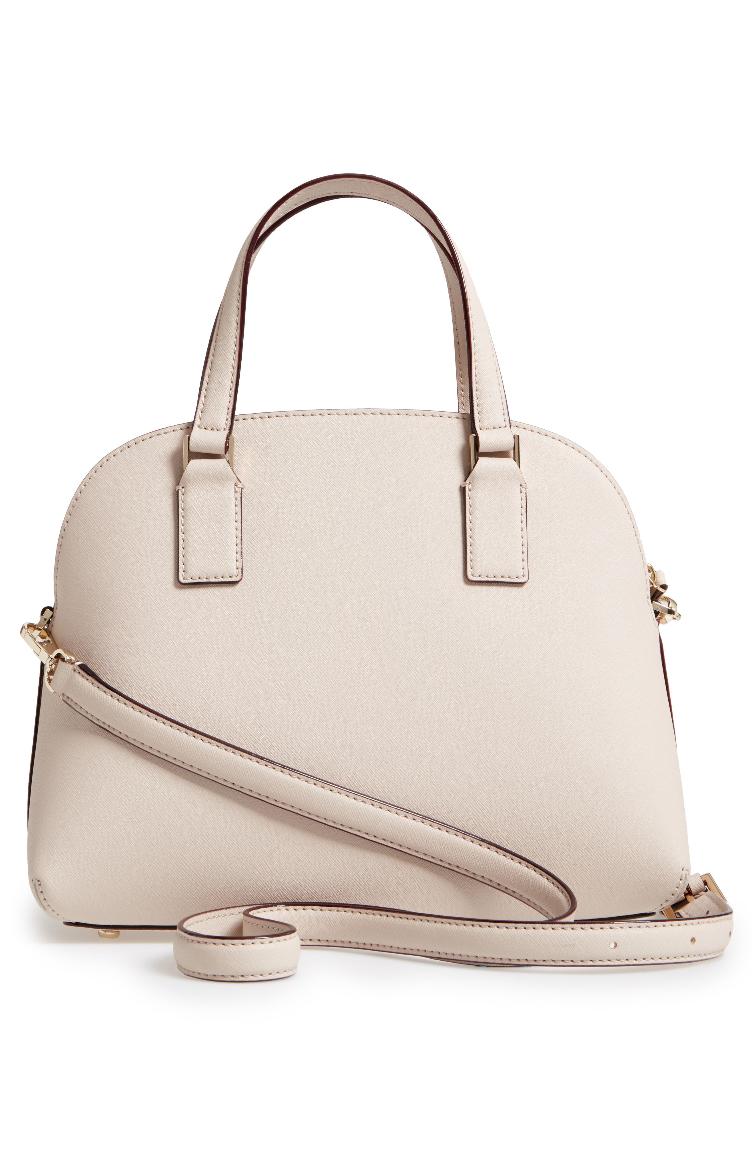 cameron street - lottie leather satchel, Alternate, color, TUSK